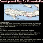 Development Plan of Côtes-de-Fer