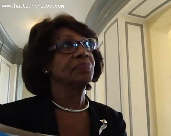 Maxine Waters Reaction To Duvalier Return