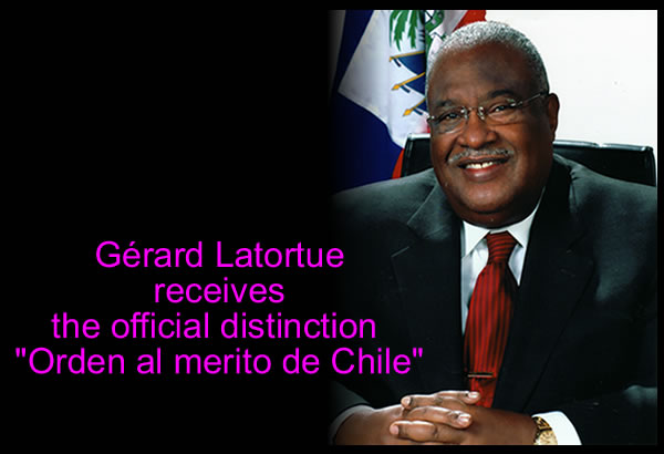 Gérard Latortue received the official distinction 