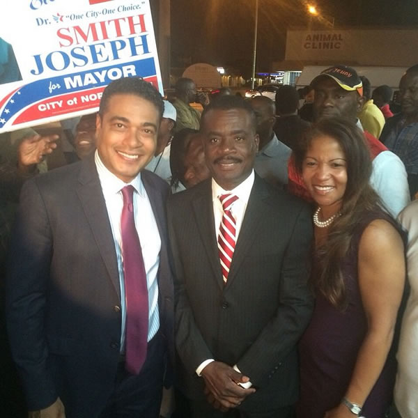 Jerry Tardieu and Dr Smith Joseph in North Miami