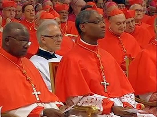 Cardinal Chibly Langlois celebrating Mass in Little Haiti