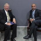 Prime Minister Lamothe discusses with US envoy Thomas Shannon.

 The clock is ticking as pressure mounting on Haiti's government to resolve dispute ov