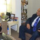 Meeting between Michel Martelly and CSPJ President, Anel Alexis Joseph