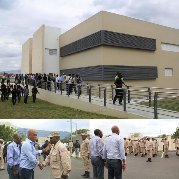 President Martelly at new premises of CIMO