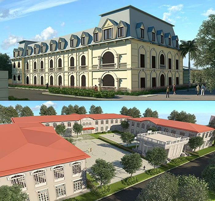 Lycées Alexandre Pétion and Toussaint Louverture reconstruction