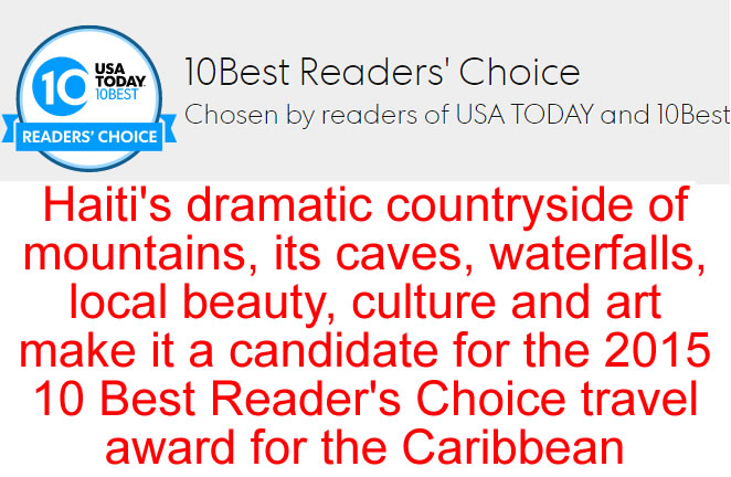 Haiti nominated 10Best Readers' Choice Travel Awards 2015