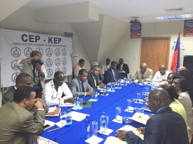 The CEP met with the opposition in Haiti
