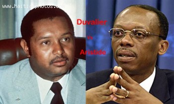 Jean-Claude Duvalier and Jean-Bertrand Aristide