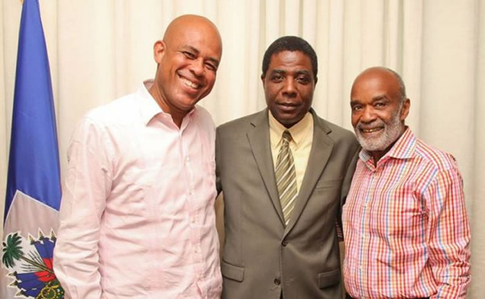 Michel Martelly, Enex Jean-Charles and Rene Preval