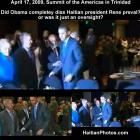 Did Obama completey diss Haitian president Rene preval