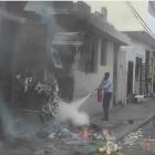 Fire in Petion-Ville, Haiti