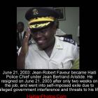 Haiti Police Chief Jean-Robert Faveur