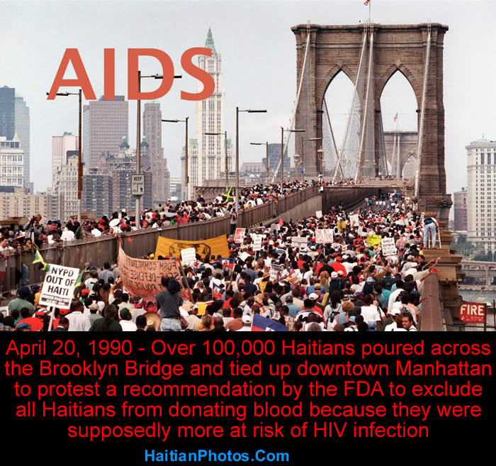 Haitians Marched Against AIDS Stigma In 1990 in Brooklyn, New York