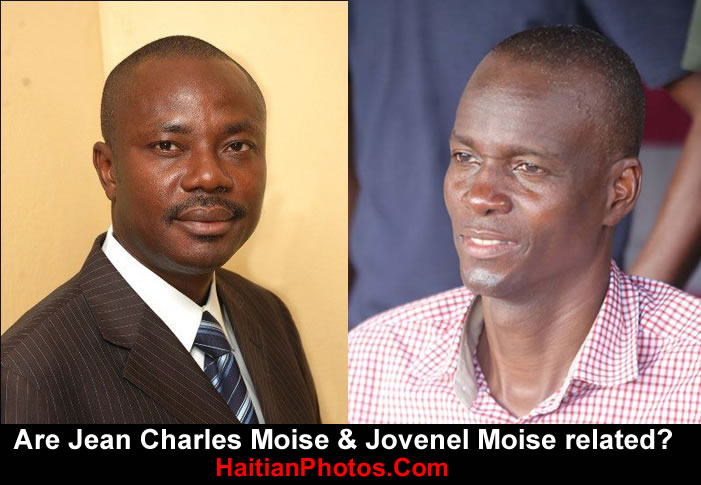 Are Jean Charles Moise & Jovenel Moise related?