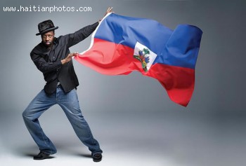 Wyclef Jean With Haitian Flag