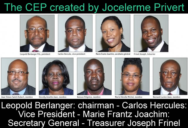 The CEP created by Jocelerme Privert