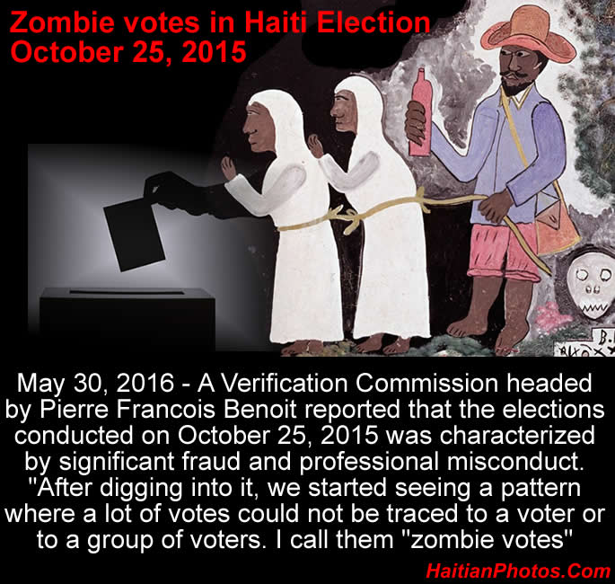 Zombie votes in Haiti Election, October 25, 2015