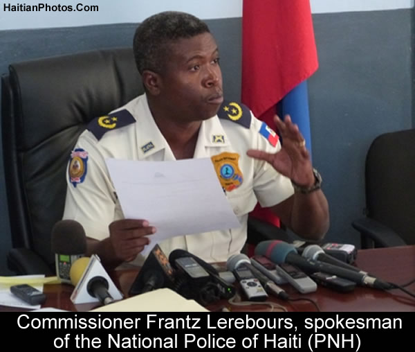 Frantz Lerebours, spokesman of the National Police of Haiti