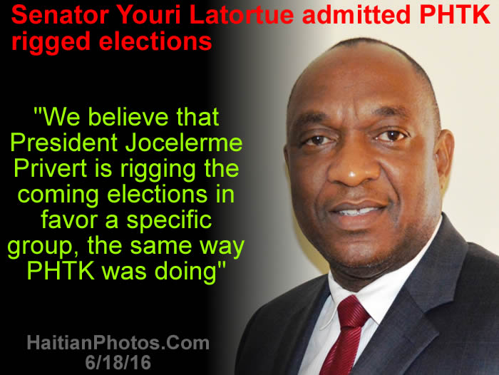 Youri Latortue admitted PHTK rigged elections
