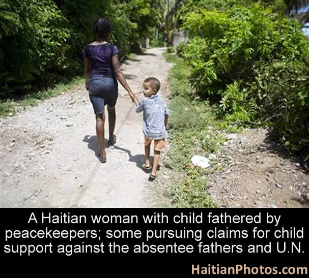 Haitian children fathered by U.N. peacekeepers
