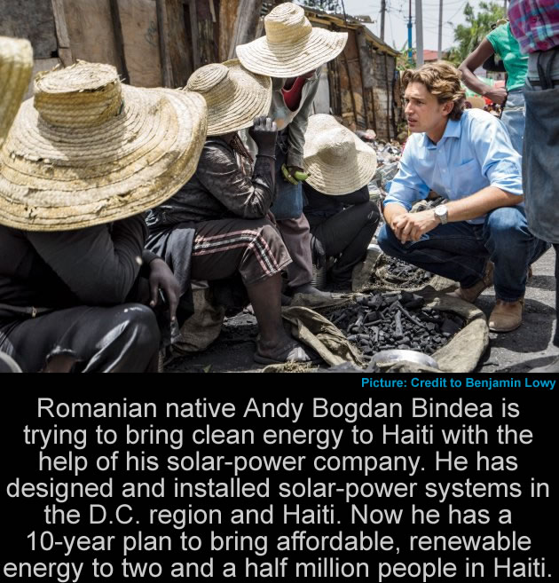 Andy Bogdan Bindea trying to bring clean energy to Haiti