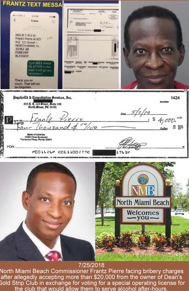 Commissioner Frantz Pierre indicted for accepting bribes