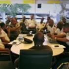 Haiti Police Chief Mario Andre Sol With Senior Officials Of Haitian Police