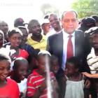 Jean-Claude Duvalier In Leogane With Children