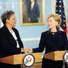 Hillary Clinton And Michele Duvivier Pierre-Louis