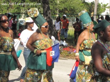 Haitian Contengent In Carnival In Haiti
