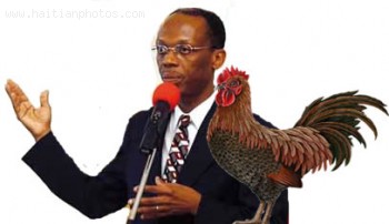 Jean-Bertrand Aristide And A Rooster