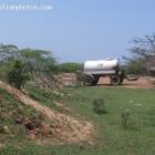 Picture Of Nepalise U.N. Tanker Truck Dumping Excrements