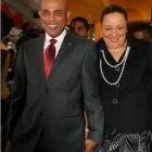Michel Martelly and wife Sophia Martelly