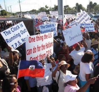 Haitian Protest Against Trreatments Received In The U.S.
