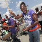 The Haitian DJA-RaRa band performing at New Orleans Festival